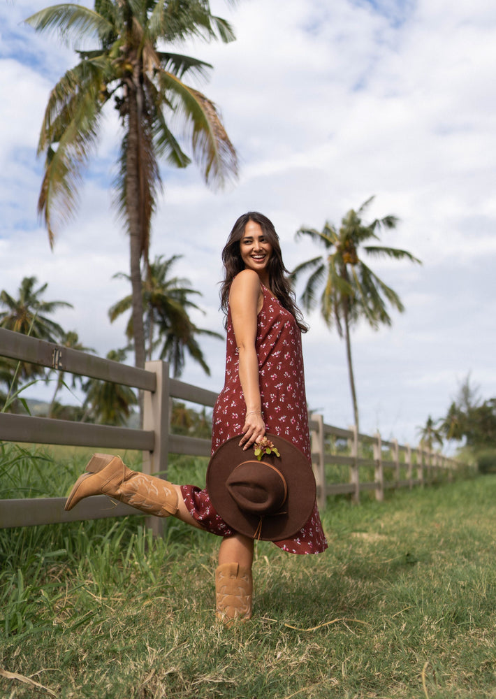 Long Dress -ʻAʻaliʻi Maroon