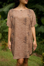 Kanani Dress-Liko Lehua in Maku'e (brown)