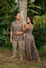 Kāne Aloha Shirt-Liko Lehua in Honua (earth)
