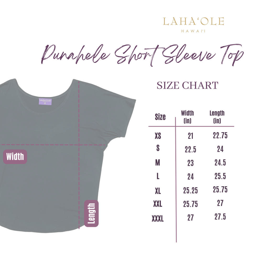 Punahele Short Sleeve Top - Black ALL SALES FINAL