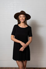 Punahele Tee Dress-Black ALL SALES FINAL