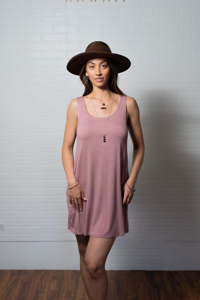 Punahele Tank Dress-Mauve