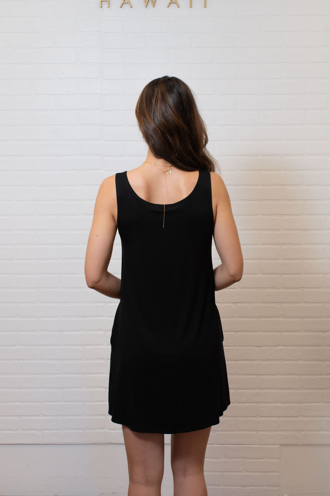 Punahele Tank Dress-Black ALL SALES FINAL