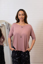 Punahele Dolman Top-Mauve ALL SALES FINAL