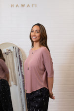 Punahele Dolman Top-Mauve