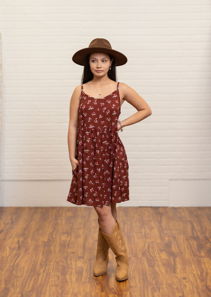 Babydoll Dress - ʻAʻaliʻi Maroon ALL SALES FINAL
