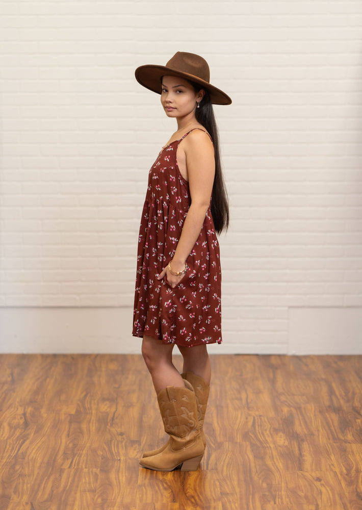 Babydoll Dress ʻAʻaliʻi Maroon