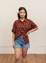 Short Sleeve Button Down - ʻAʻaliʻi Maroon ALL SALES FINAL