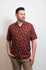 Kāne Aloha Shirt - ʻAʻaliʻi Maroon ALL SALES FINAL