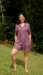 Kanoe Romper-Liko Lehua in Poni (purple)