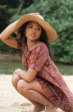 Kahelelani Punahele Tee Dress in Makuʻe