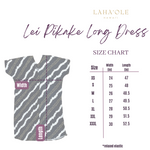 Lei Pīkake Long Dress-Vintage Charcoal