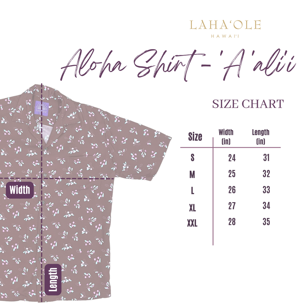Kāne Aloha Shirt - ʻAʻaliʻi Maroon ALL SALES FINAL