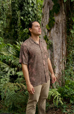 Kāne Aloha Shirt-Liko Lehua in Honua (earth)