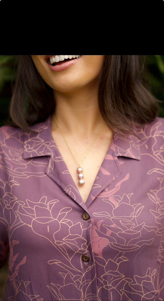 Kanoe Romper-Liko Lehua in Poni (purple)
