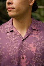 Kāne Aloha Shirt-Liko Lehua in Poni (purple)