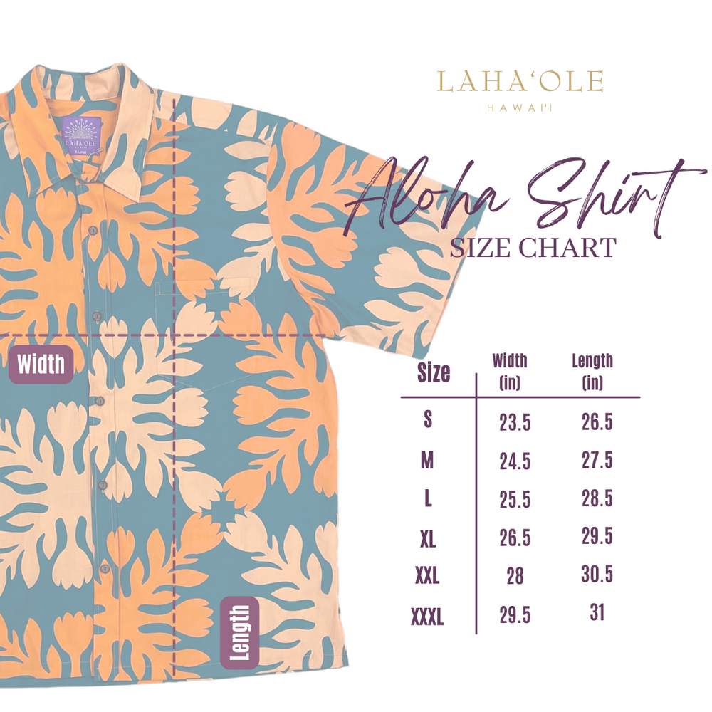 Quilt Aloha Shirt - Orange