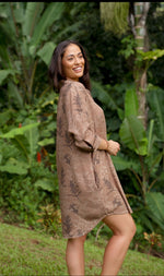 Panina Dress- Liko Lehua in Maku'e (brown)