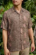 Kāne Aloha Shirt-Liko Lehua in Honua (earth)