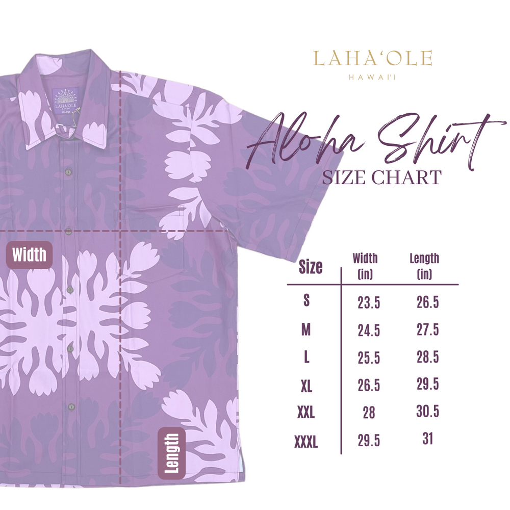 Quilt Aloha Shirt - Purple
