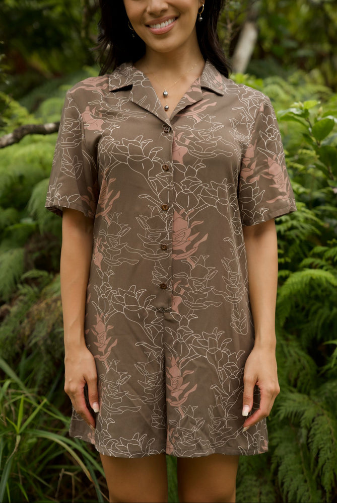 Kanoe Romper-Liko Lehua in Honua (earth)