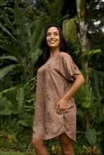 Kanani Dress-Liko Lehua in Maku'e (brown)