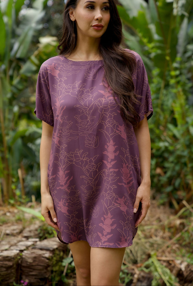 Kanani Dress-Liko Lehua in Poni (purple)