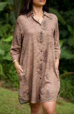 Panina Dress- Liko Lehua in Maku'e (brown)