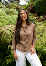 Panina Top-Liko Lehua in Maku'e (dark brown)