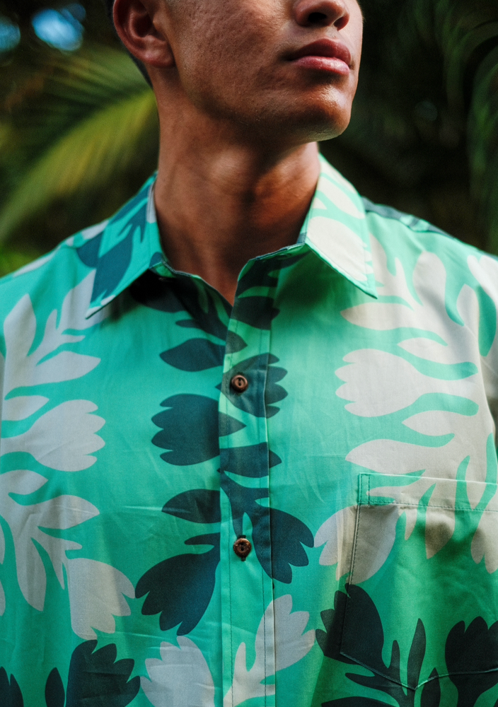 Quilt Aloha Shirt - Green