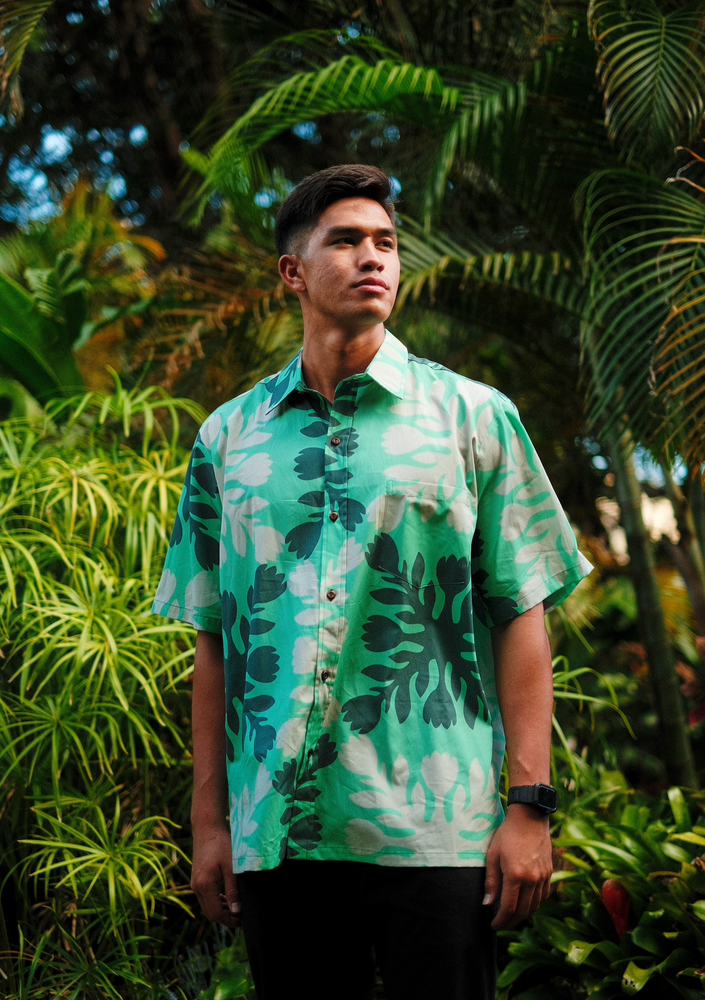 Quilt Aloha Shirt - Green