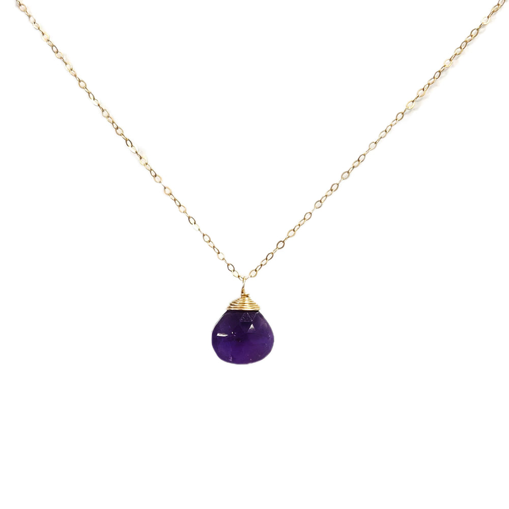 Gem Necklace - Purple