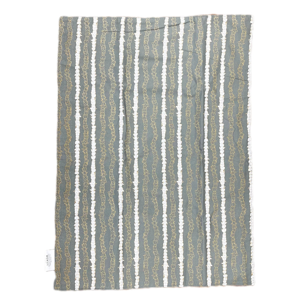 Pīkake Lei Tea Towel - Hinahina/Gray