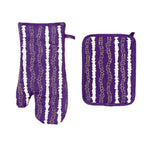 Pīkake Lei Pot Holder Set - Poni/Purple