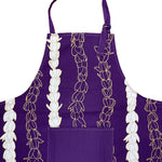 Pīkake Lei Cooking Apron - Poni/Purple