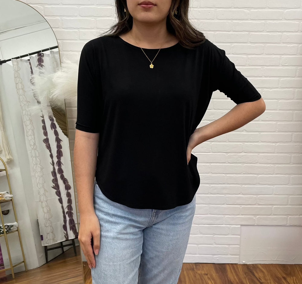 Punahele Dolman Top- Black ALL SALES FINAL