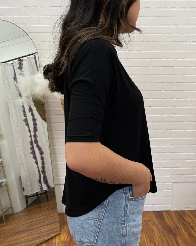 Punahele Dolman Top- Black ALL SALES FINAL