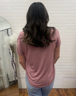 Punahele Short Sleeve Top - Mauve ALL SALES FINAL