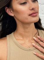 Circle & Pearl Necklace