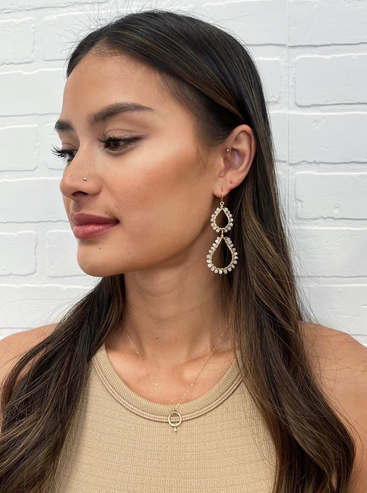 Double Drop Gem Dangles