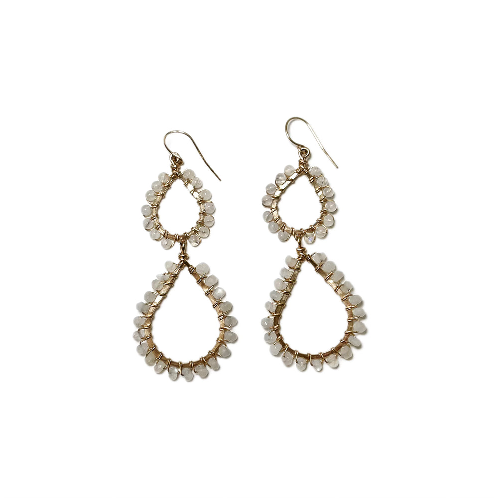 Double Drop Gem Dangles