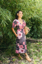 Hau Temple Dress - Charcoal