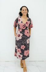 Hau Temple Dress - Charcoal