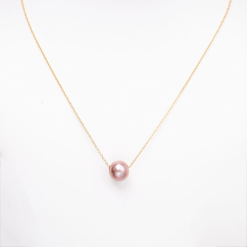 Dainty Pearl Pendant Necklace | 18k Gold Plated Pearl necklace – RosyWine