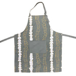 Pīkake Lei Cooking Apron - Hinahina/Gray