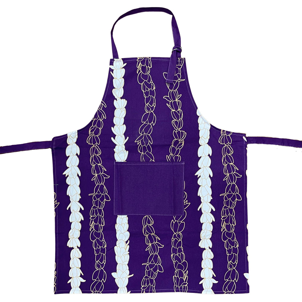 P kake Lei Cooking Apron Poni Purple