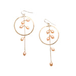 Pink Pearl Drop Dangles