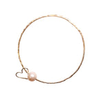 Edison Pearl & Heart Bangle