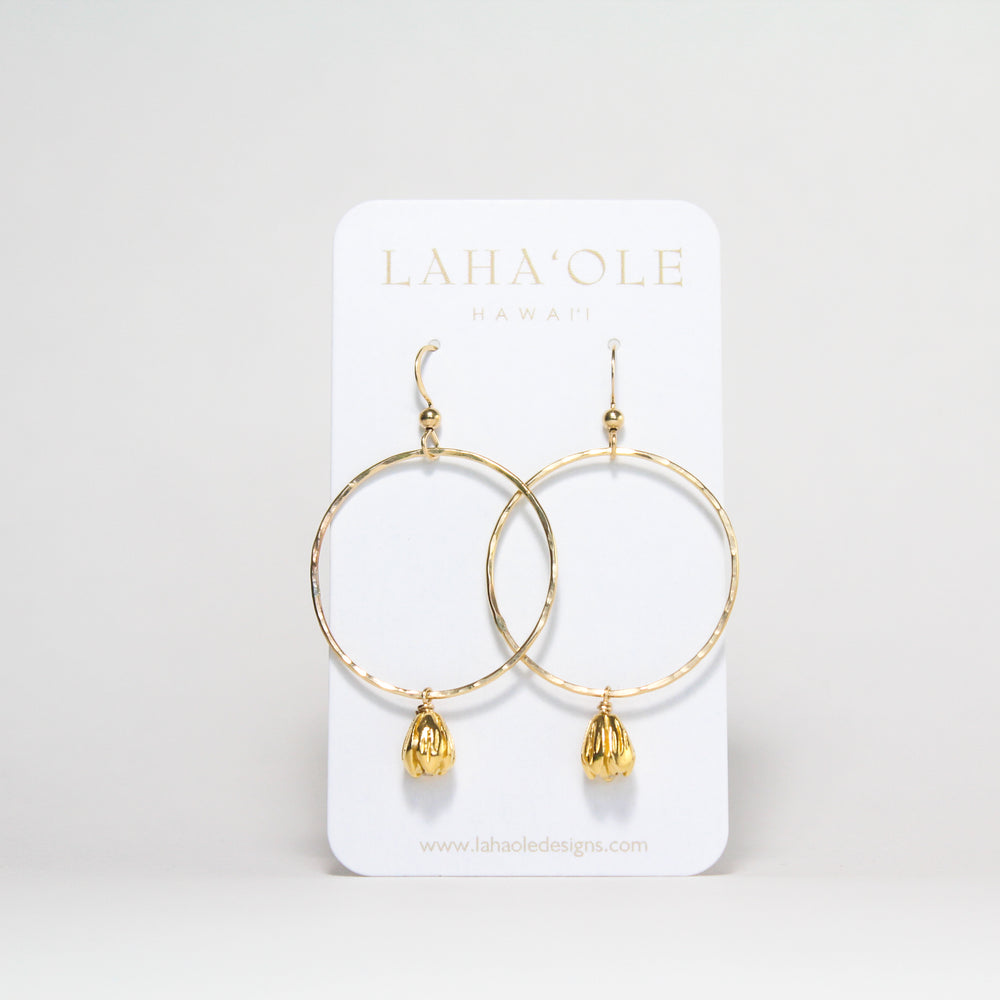 Pīkake Hoop Earrings - Nui/Large
