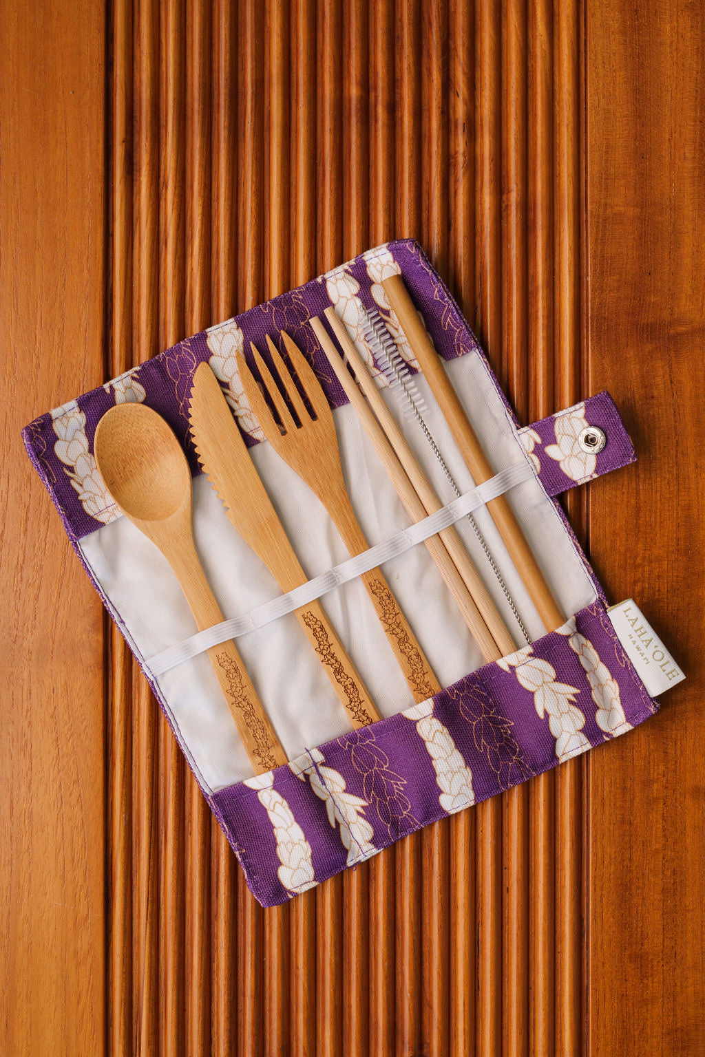 Totally Bamboo Take Along Reusable Utensil Set with Travel Case